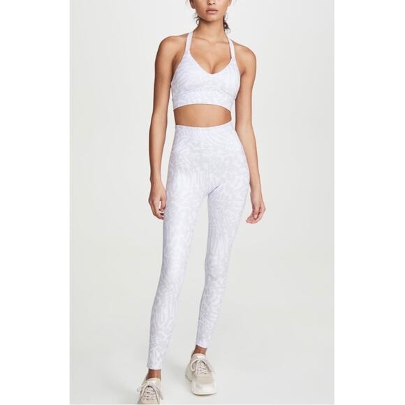 Good American Pants - Good American Essentials Leopard Foil Crop Leggings size 8